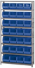 Open Shelving, 7Shelves, 24Bins, Blue; Shelving Unit Type Quantum Storage - 44AC6693 - Newark, An Avnet Company