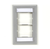 Gray Single-Gang Wallplate 2-Slot - FT162GR - Black Box