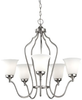 Light Single Tier Chandelier - F2650/5BS - Murray Feiss Lighting