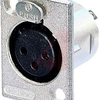 6 PIN FEM. XLR PANEL RECEPT - 70088614 - Allied Electronics, Inc.