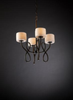POR-8910-40-WFAL-DBRZ Mid. Chandeliers-Glass Up - 494753 - Capital Lighting, Inc.