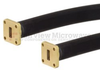 WR-42 Seamless Flexible Waveguide in 12 Inch Using UG-595/U Square Cover Flange With a 18 GHz to 26.5 GHz Frequency Range - SMW42SF005-12 - Fairview Microwave Inc.