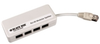 RJ-45 Modular Splitter, 5-Position, 8 x 8, Shielded with 2.5
