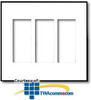 Leviton 3-Gang Element Screwless Snap On Wallplates - D0311 - TelephoneStuff.com