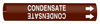 Brady Bradysnap-On B-915 White on Brown Plastic Snap-On Pipe Marker - 1/2 in Character Height - Printed Msg = CONDENSATE with Right Arrow - 4313-A - 754473-67067 - R. S. Hughes Company, Inc.