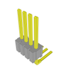 Headers, Male Pins - 612-HTMS-104-01-G-S-RA-ND - DigiKey