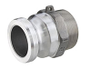 Aluminum Part F Male Coupler x Male NPT -- HDAL-F801