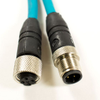 OBSOLETE - Alpha Connect Ethernet Cordset - M12 Male Straight to M12 Female Straight - 24AWG 2 Poles - DR04AR117 - Teal - 3M (9.84ft) - ALPDR04AR117-TL357 - Lapp Tannehill