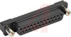 Receptacle, D-Subminiature; Receptacle;25; Plastic; Phosphor Bronze; Vertical - 70041777 - Allied Electronics, Inc.