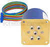 SP4T Latching 0.05 dB Low Insertion Loss Repeatability DC to 40 GHz Terminated Relay Switch, Indicators, Self Cut Off, 5W, 24V, 2.92mm -- FMSW6334 - Image