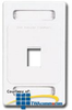 Siemon Single Gang Faceplate for 1 MAX Module - MX-FP-S-01-02 - TelephoneStuff.com