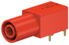 4Mm Banana Jack, 4Mm, Pcb Mount, 24 A, 1 Kv, Gold Plated Contacts, Red Rohs Compliant Staubli -- 23AH8736