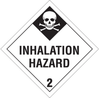 Brady B-101 Polycoated Tagstock Square White Truck Placards Sign - 10 3/4 in Width x 10 3/4 in Height - TEXT: INHALATION HAZARD 2 - 63439 - 754476-63439 - R. S. Hughes Company, Inc.