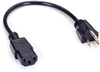 1' North American Power Cord NEMA 5-15P to IEC-60320-C13 -- EPXR29 - Image