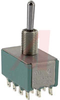 Switch, Toggle, 4PDT, .410 BAT LEVET, Solder TerminalS, ON-ON-ON - 70152142 - Allied Electronics, Inc.