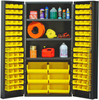 Bin Cabinet, Steel, 102Bins, Yel, 800Lb; No. Of Bins Quantum Storage - 44AC6958 - Newark, An Avnet Company