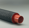 Inner Layer; Double-Ply Iron Oxide Red Silicone Coated Fiberglass Fabric Hose -- Heat-Flex® Flex-Vest® 1.0 - Image