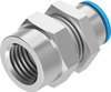 Bulkhead push-in fitting -- QSSF-1/2-1/2-U - Image