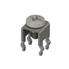 Vertical Screw Terminal w/Screw-Assembled, White - 7693-4 - Keystone Electronics Corp.