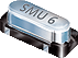 Full Metal SMD Quartz Crystal -- SMU6 (12.0mm x 5.0mm) - Image