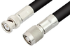 Reverse Polarity TNC Male to BNC Male Cable 72 Inch Length Using RG214 Coax - PE34520-72 - Pasternack