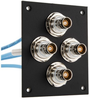 4 JACK PANEL INSERT BULKHEAD REAR MOUNT TRB 3 LUG ISOLATED BEND RELIEF SPRING JACK WITH 30-02003 LEAD 12