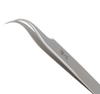 Excelta Three Star Utility Tweezers 7B-S - Stainless Steel Curved Tapered Very Fine Tip - 0.01 in Tip Width - 4 1/2 in Length - 0.01 in Thick - EXCELTA 7B-S - R. S. Hughes Company, Inc.