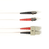 7m (23.0ft) STSC WH OM4 MM Fiber Patch Cable INDR Zip OFNR - FOCMRM4-007M-STSC-WH - Black Box