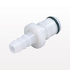 APC Series Coupling Insert, Shutoff Acetal In-Line Hose Barb -- APCD22004 - Image
