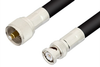UHF Male to BNC Male Cable 48 Inch Length Using RG213 Coax - PE34583-48 - Pasternack