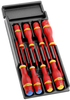 Scrwdrver, Set, Insulated, 8Pcs Rohs Compliant Facom - 69AJ0476 - Newark, An Avnet Company