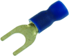 Terminal, Spade/fork, #10, Crimp, Blue; Product Range Multicomp Pro - 34P2372 - Newark, An Avnet Company