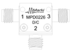 2-26.5 GHz MMIC 2-way Wilkinson Power Divider/Combiner -- MPD-0226BH - Image