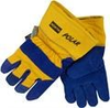 North Polar Blue/Yellow 11 Split Cowhide Canvas/Leather Cold Condition Gloves - Wing Thumb - Thinsulate Insulation - NORTH 70/6465NK - NORTH 70/6465NK - R. S. Hughes Company, Inc.