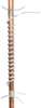 Rope Heater, 250W, 120Vac, 6 ; Surface Heater Type Omega - 33AH9737 - Newark, An Avnet Company