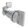 VISE ACTION® Compression Latch, Small Size, Knob Style, Zinc Alloy, Powder Coated, Silver - E3-57-47 - Southco