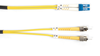 1m (3.2ft) LCST YL OS2 SM Fiber Patch Cable INDR Zip OFNR -- FOSM-001M-STLC - Image