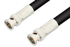 75 Ohm BNC Male to 75 Ohm BNC Male Cable 60 Inch Length Using 75 Ohm RG11 Coax, RoHS - PE33399LF-60 - Pasternack