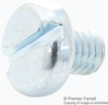 Pan Head Slotted Screw, Steel, M5, Pk100; Thread Size Metric Tr Fastenings - 27AC4102 - Newark, An Avnet Company