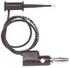 Test Lead, Black, 914Mm, 150V, 0.5A; Grabber Test Lead Type Pomona - 10M4850 - Newark, An Avnet Company