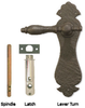Curved Plate Lever Turn, Solid Bronze - 850084 - HardwareSource, Inc.