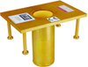 DBI-SALA Advanced Yellow Zinc Davit Sleeve Base - 840779-00597 - 840779-00597 - R. S. Hughes Company, Inc.