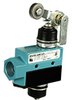 MICRO SWITCH E6/V6 Series Medium-Duty Limit Switches, Top Roller Arm Actuator, Adjustable with Steel Roller, 1NC 1NO SPDT Maintained, 0.5 in - 14NPT conduit -- BZE6-RN2X1 - Image