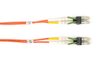 OM1 62.5Micron Fiber Cable Duplex Riser Secure Locking LCLC 1m - FOR-SL-62-001M-LCLC - Black Box
