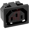 Outlet; Snap-In Mount; 10/15 A; 250 V; gt 100 Megohms @ 500 VDC; Black - 70133344 - Allied Electronics, Inc.