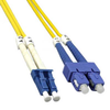 10m LC-SC Duplex Singlemode 9/125 Fiber Optic Cable (32.8ft) -- 10LC-SC10 - Image
