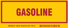 Brady B-302 Red on Yellow Rectangle Polyester Hazardous Material Label - 7 in Width - 3 in Height - Printed Text = GASOLINE - 60248 - 754476-60248 - R. S. Hughes Company, Inc.
