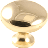 Classic Round Knob, Polished Brass - 814562 - HardwareSource, Inc.