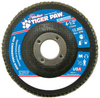 Weiler Tiger Paw Type 27 Non-Woven Zirconium Flap Disc - Medium Grade - 4 1/2 in Diameter - 7/8 in Center Hole - 51162 - 012382-51162 - R. S. Hughes Company, Inc.
