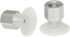 Flat suction cup (round) for careful gripping of paper, plastic film, etc. SGPN 24 SI-50 G1/8-IG - 10.01.01.11988 - Schmalz Inc.